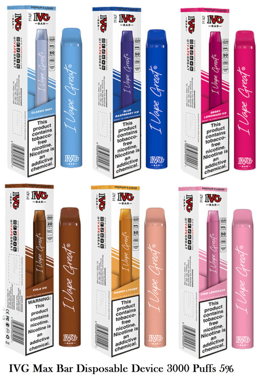 IVG MAX BAR 3000 PUFF DESECHABLE